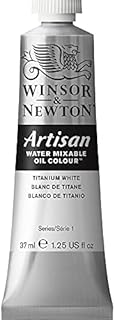 Winsor & Newton Artisan Water Mixable Oil Paint, Titanium White, 37ml Tube