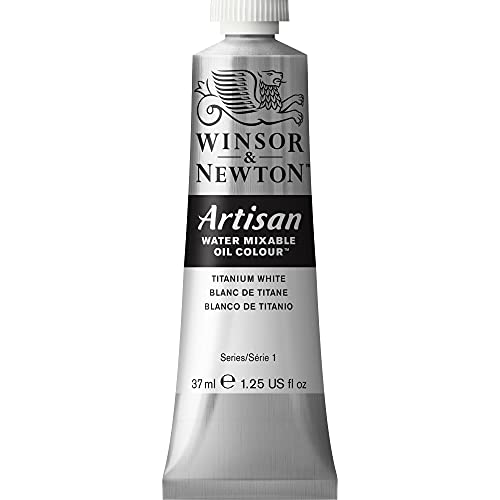 Winsor & Newton Artisan Water Mixable Oil Paint, Titanium White, 37ml Tube