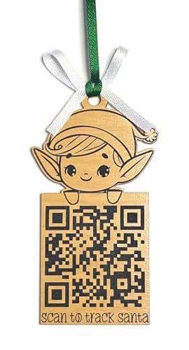 Amazon.com: Santa Tracker Ornament, QR code Santa Tracker, Santa ...