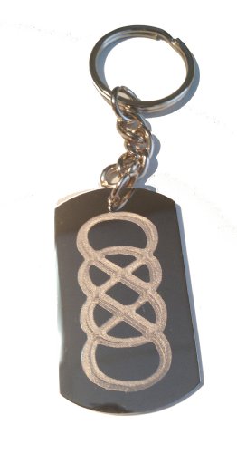 Hat Shark Double Infinity Math TV Show Design Symbol Logo - Metal Ring Key Chain Keychain