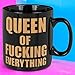 MIJOMA Taza de café Queen XL con texto en inglés Imagen de MIJOMA Taza de café Queen XL con texto en inglés