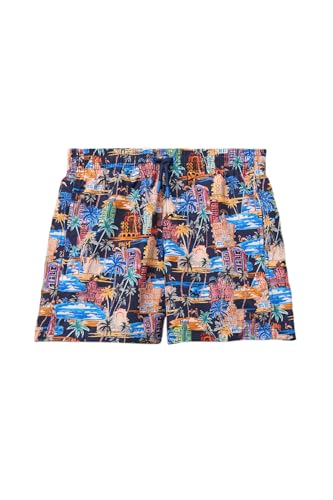 Goldenpoint Traje de baño para niño – Bañador Boxer Fantasía Miami, multicolor, 8 años