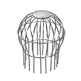 304 Stainless Steel Roof Drain Cover – Anti-Blocking Gutter Debris Filter Mesh for Leaf, Dirt, Moss & Branch Prevention – Fits 50mm/75mm/110mm/160mm Drain Pipes – Silver(110MM)