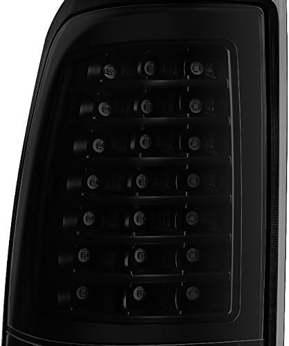 AKKON - Fits 1999 2000 2001 2002 Chevy Silverado | 1999-2006 GMC Sierra Taillights Black Smoked - Full LED Style Pair