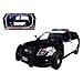 Motormax 76958 2015 Ford Interceptor Unmarked Police Car Black/White 1/24 Diecast Model Car