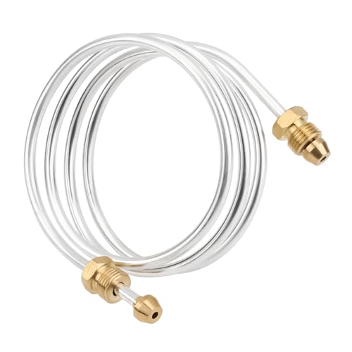 GRONGU 004078F Pool Heater Pilot Tube Compatible with Raypak Model 53A, 055A, 055B, 105A, 105B Spa-Pak Pool Heater, Pilot Tube Assembly with Compression Ends, Pool Heater Parts