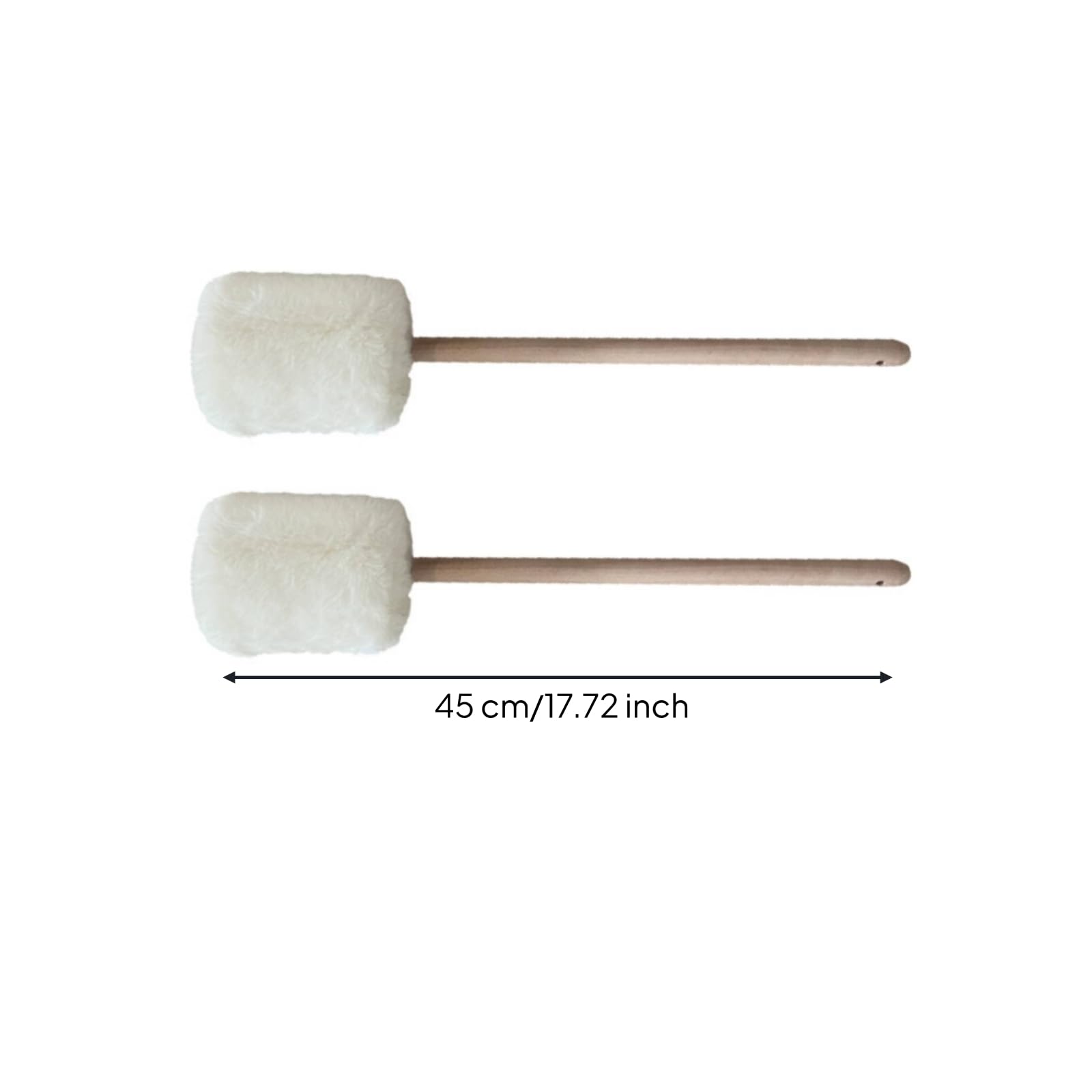 Qianly Maillet Gong Doux Maillet avec Tête En Feutre Robuste Mailloche pour Sonothérapie, Méditation, Grand, style to 6