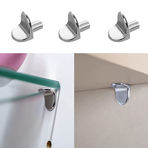Shelf Support Pegs 20Pcs 5mm L Shape Metal Shelf Pegs for Kitchen Cabinet Bookcase Closet Wardrobe Cupboard Wood Glass Shelves Supports - Image 3