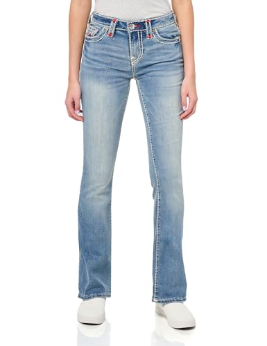 True Religion Women's Becca Midrise Super T Boot Cut Jean