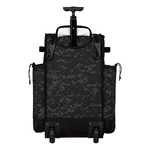 Boombah Rolling Superpack 2.0 Baseball/Softball Gear Bag - 23-1/2" X 13-1/2" X 9-1/2" - Usa Clandestine Black/Dark Charcoal - Telescopic Handle - Holds 4 Bats - Wheeled Version #TOP2