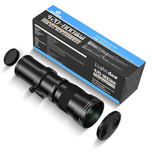 Image of RF 420-800mm F8.3 Telephoto Zoom Lens(MF) + T-Mount for Canon EOS R6 Mark II /R5 Mark II /R5 /R3 /R7 /R8 /R10 /RP /R6 /R50 /R1 /R5 C /R50 V /R100 /R /Ra - Manual Focus Mirrorless Cameras Lens(RF Mount)