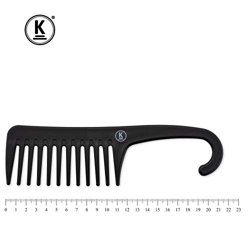 Lockenkamm K-Pro Grobzinkiger Breitzahnkamm für Locken und Styling