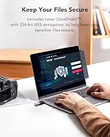 Lexar JumpDrive Fingerprint F35 PRO 64 GB USB 3.0-Flash-Laufwerk, bis zu 300 MB/s Lesen/150 MB/s Schreiben, USB-Stick, 10 Fingerabdruck-IDs zulässig, Speicherstick, PC/Laptop (LJDF35P064G-RNBNG) – Ansicht 6