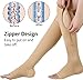 PNZLZIA Baronactive Zip Compression Socks,Zipper Open Toe Compression Socks,Zip Up Compression Socks for Women and Men (D,L/XL)