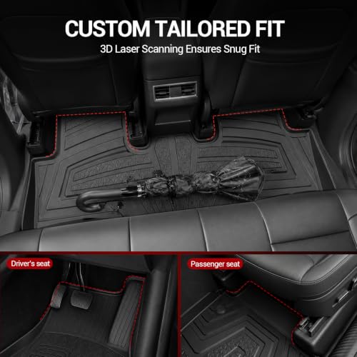 MOSTPLUS Floor Mats Compatible with Tesla Model Y Juniper 2025 2026 All Weather TPE Custom Fit 1st & 2nd Row Car Floor Liners Compatible for Juniper Model Y Accessories Easy Clean by MOSTPLUS - Used condition - Image 6