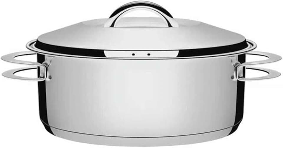 Caçarola Rasa Com Fundo Triplo Tramontina Solar Inox Diâmetro De 20 Cm