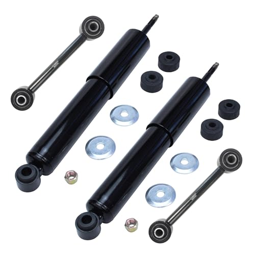 Image of Detroit Axle - 2WD Front 4pc Shock Absorbers Kit for Ford 00-05 Excursion, 99-19 F-250 F-350 Super Duty, 2 Shock Absorbers 2 Sway Bar Links Replacement