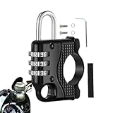 Motorrad Helm Schloss | Zahlenkombination Diebstahlsicherung für Helmschutz Gadget | Digitales Kabelschloss Kompakt - Für Frauen Männer Erwachsene Kinder Outdoor Parken Motorrad E-Bike