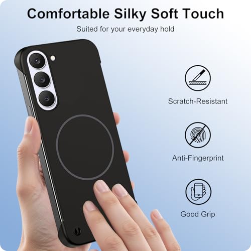 Coque Samsung S23 MagSafe noire ultra fine et sans bords