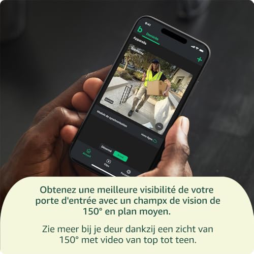Blink Videotürklingel | System | Kopf-bis-Fuß-Aufnahme in HD, 2 Jahre Batterielaufzeit, einfache Einrichtung, IP65, Sync-Basismodul im Lieferumfang enthalten – Schwarz
