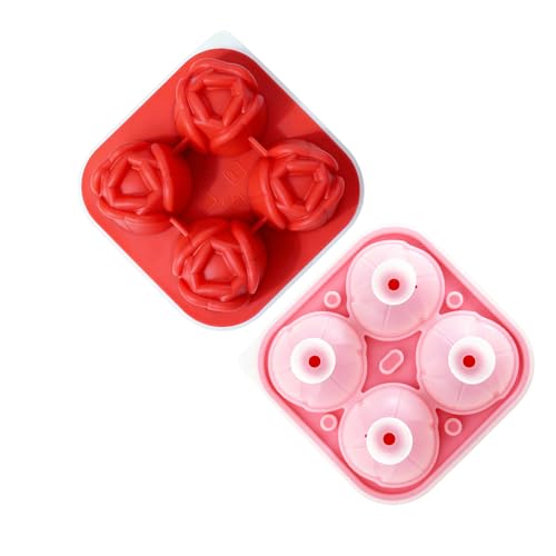 Molde para cubitos de hielo de silicona flexible tulipanes miniatura 1