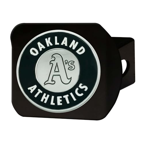 FANMATS 26665 MLB - Oakland Athletics Hitch Cover - Black