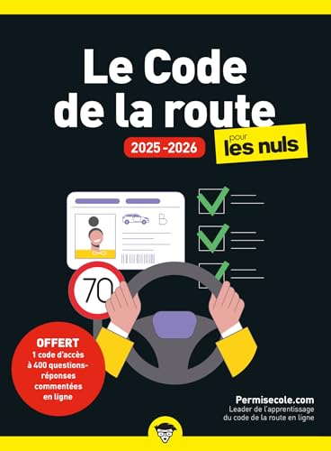 Le Code de la route 2025-2026 pour les Nuls, poche