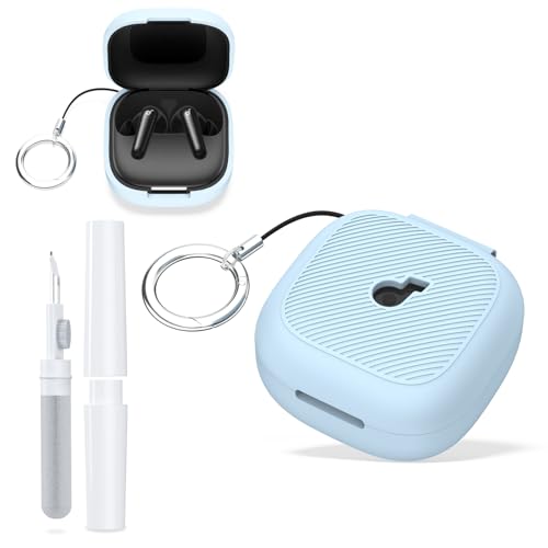 Anker Soundcore P31i�p�P�[�X�J�o�[�A�V���R������~�ߏ��h�~�ی�J�o�[�BAnker Soundcore P31i�[�d�P�[�X�A���[�v�t�����E���h�o�b�N���t��(���C�g�u���[)