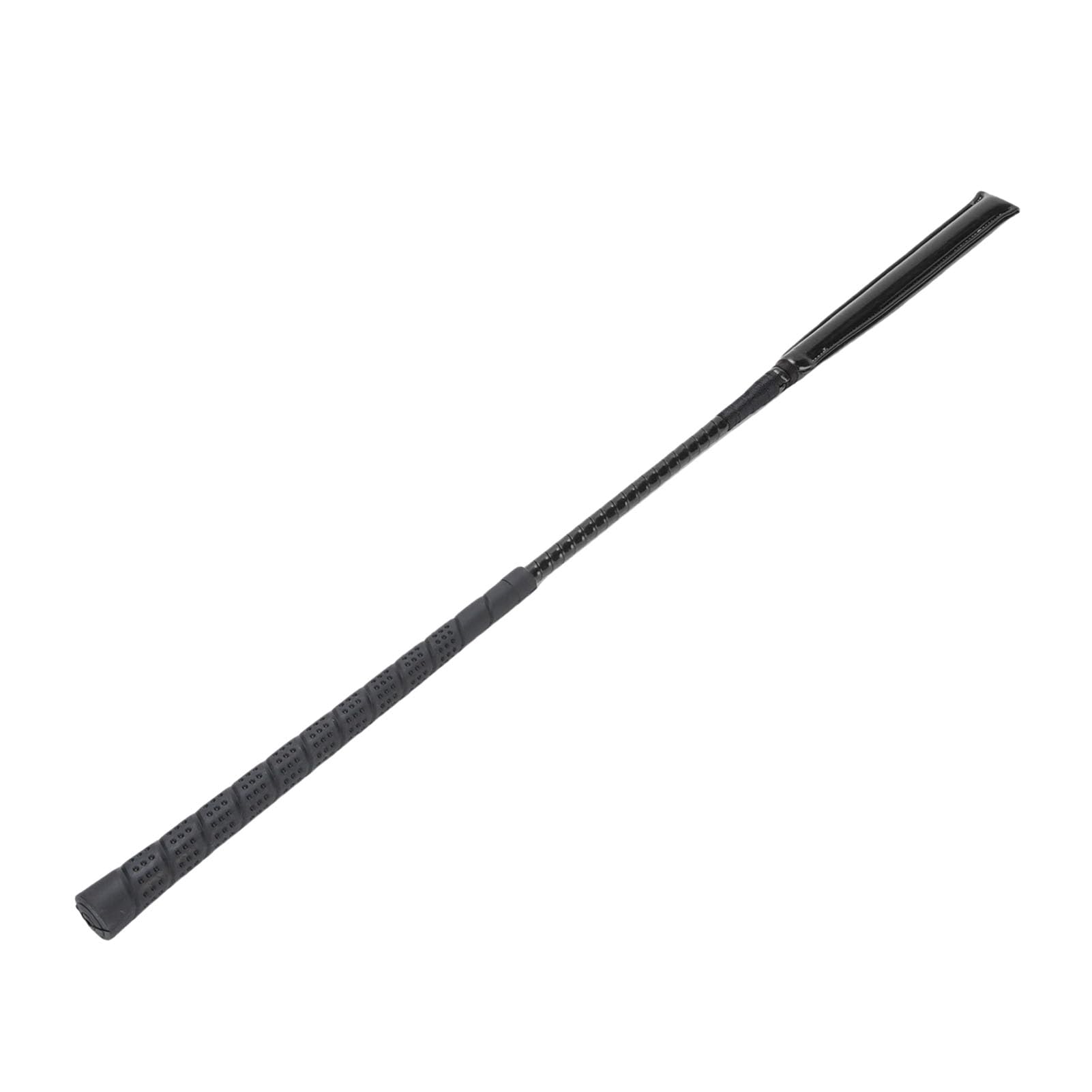 Dpofirs Frustino da Cavallo, Frustino da Equitazione in Pelle Verniciata con Manico in Silicone Antiscivolo per Allenamenti e Corse Equestri