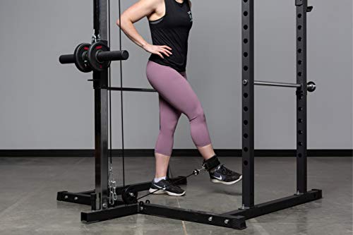 Image of REP Fitness LAT Pulldown and Low Row Cable Machine Attachments and Functional Trainer Attachments - Curl Bar, D-Handle, Ankle Cuff, Tricep Rope, Sports Handle, Straight Bar, Row, Chinning Triangle
