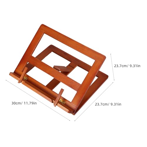 Support de Bible Gatuida en bois réglable pour lire les mains libres sur table - 2
