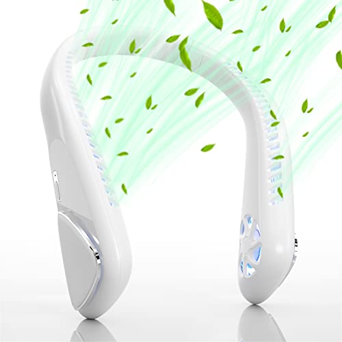 Kternay Bladeless Neck Fan - 6000mAh Portable Personal Fan, Hands-Free Battery Operated Fans USB...