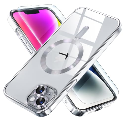 Image of Misea Magnetic for iPhone 14 Case Compatible with MagSafe Silver