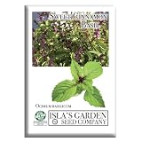 Sweet Cinnamon Basil Seeds (Ocimum basilicum ‘Cinnamon’) – 500+ Non-GMO Heirloom Seeds by Isla’s Garden Seeds, Also Known as Mexican Basil, Aromatic Sweet-Spice Flavor for Gardens, Gardener Gift Idea