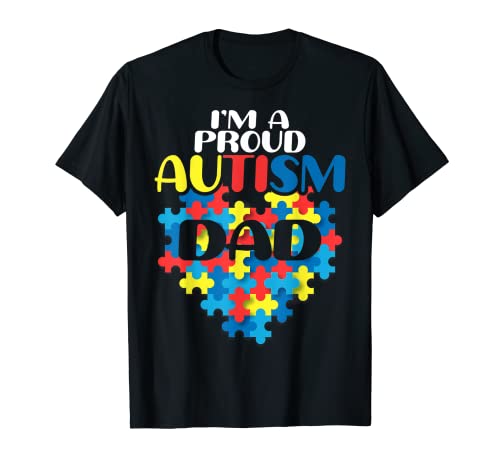 Proud Autism Dad Design Family Matching Autism Awareness T-Shirt