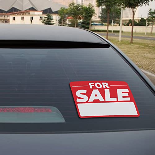 For Sale Signs Stickers, 10-Pack 10X7 Inch Premium Peel & Stick Vinyl Decal, Easy To Peel Off No Residue Left Behind, For Sale Signs For Vehicles #TOP5