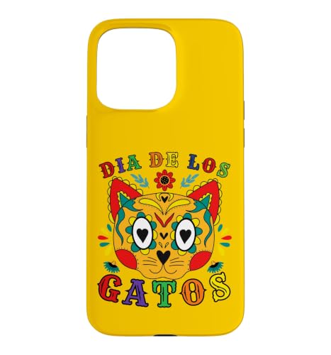 �V���K�[�X�J�� �L ���҂̓� Dia De Los Gatos �O���t�B�b�N �X�}�z�P�[�X iPhone 15 Pro Max �p