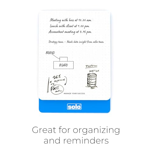Image of SOLO Think Tank Dotted Notepad A6 - Pack of 2 |50 Sheets, 100 GSM Paper, Compact Size for Bullet Journaling, Sketching, Note-Taking, Diagrams, Charts & Creative Projects
