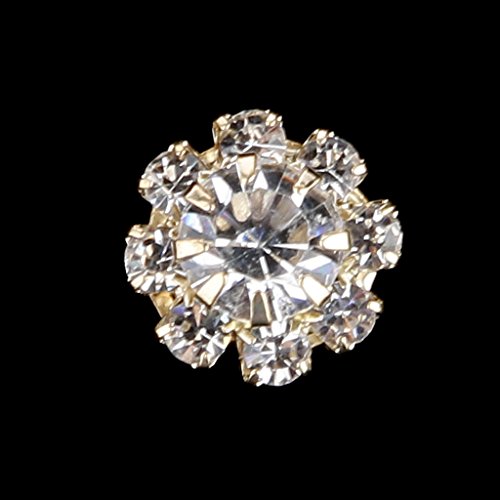 10pz Bottoni di Strass Abbellimento Scrapbooking