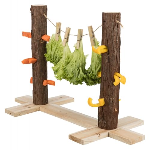Trixie 61198 Futterbaum Duo, Kaninchen, Rindenholz, 839 g