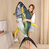 マグロ ぬいぐるみ 動物 金鎗魚 抱き枕 かわいい 大きい 肌触り良い 寝かしつけ 癒し系 ねむねむ 気持ちい クッション バレンタイン 100cm クリスマス ふわふわ もちもち 背あて 子供の日 柔らか グレー お誕生日 プレゼント ギフト