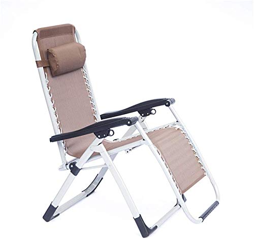 Chaise longue de jardin pliante au design épuré et robuste