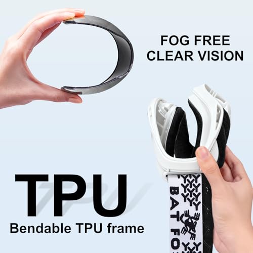 Image of BATFOX Dirt Bike ATV Goggles Motorcycle Gear Riding Motocross Dirtbike 4-Wheeler MX DH Accessories Goggles Glasses for Men Women Youth UV400 Protection Dust-proof Anti-Slip Strap