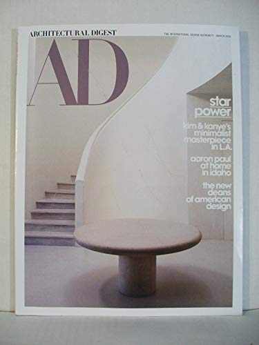 Architectural Digest Magazine (March, 2020) Kim Kardashian & Kanye West Minimalist Masterpiece