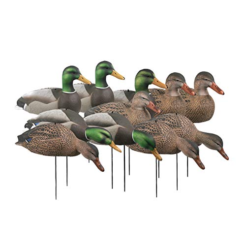 Greenhead Gear Over-Size Duck Decoy,Mallard Shells/Harvester Pack,Dozen