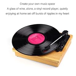 Portable rétro Gramophone Audio Portable vinyle tourne-disque Bluetooth haut-parleur rubis sortie Phono haut-parleurs… - Les Beatles, Paul McCartney, John Lennon, RIngo Starr, George Harrison Portable rétro Gramophone Audio Portable vinyle tourne-disque Bluetooth haut-parleur rubis sortie Phono haut-parleurs… – Image 5