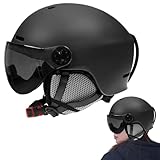 Compatible avec les lunettes intégrées : livré avec une sangle de lunettes de qualité et un ajustement parfait, empêchant les lunettes de glisser tout en améliorant la clarté de la vision pendant le snowboard et le ski