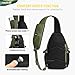 Imagen de HALOVIE Mochila Táctica para Hombre Bolso de Hombro Antirrobo con Sistema MOLLE Crossbody Sling Bag para Viaje