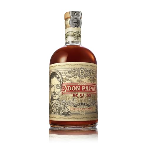 Ron Don Papa, 700 ml, alc. 40% vol., ron dorado y añejo para saborear, destilado en Sugarlandia, Filipinas, madurado con maestría en roble americano e idóneo para cócteles