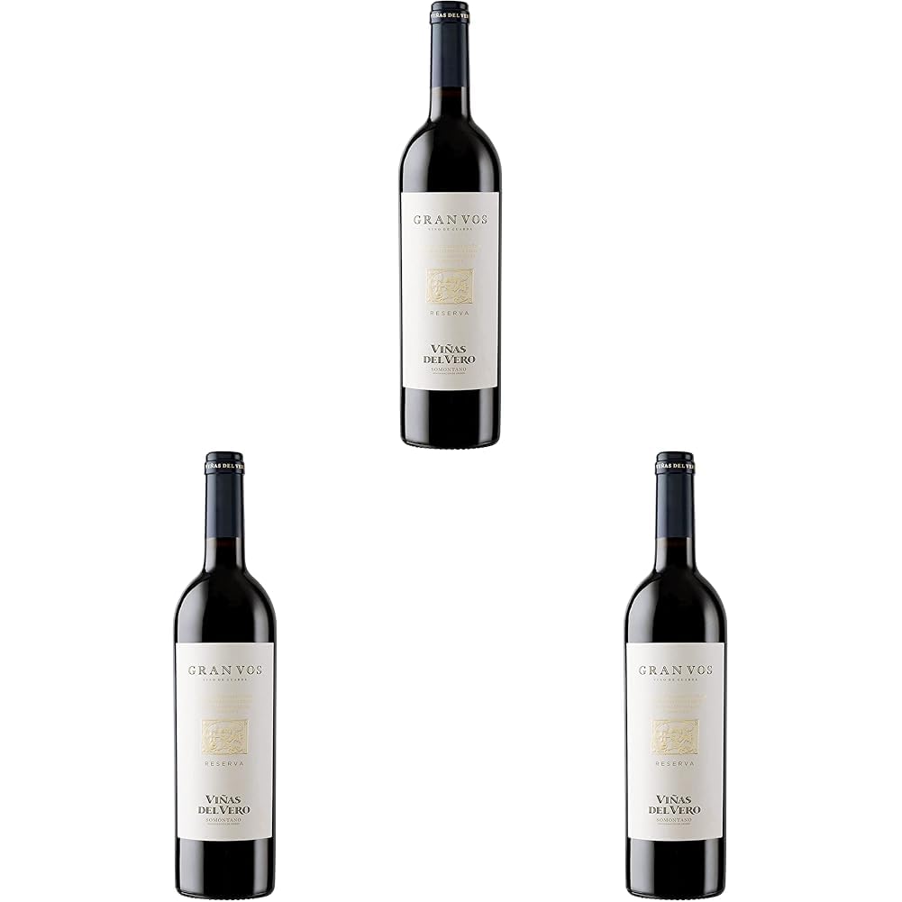 Viñas Del Vero Gran Vos Reserva Vino D.O. Somontano, 750ml (Paquete de 3)